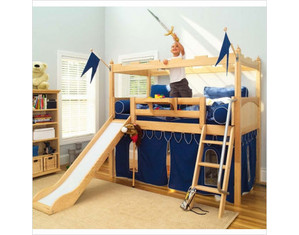 Maxtrix Twin Castle Bed with Slide - FREE Inside Delivery!