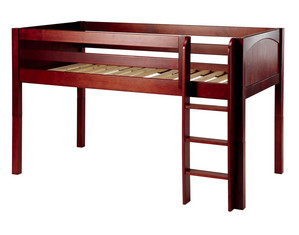 Maxtrix Twin Low Loft Bed w. Straight Ladder