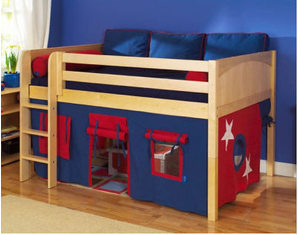 Maxtrix Full Mansion Low Loft Bed - FREE Inside Delivery!