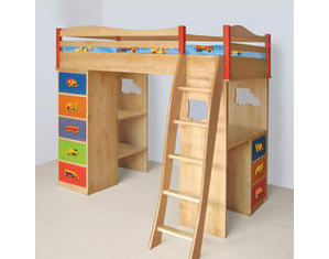 Room Magic Boys Like Trucks Loft Bed