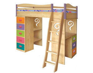 Room Magic Girl Tea Set Loft Bed - FREE Inside Delivery!