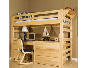 University Loft Graduate Open Extra Long Twin Loft Bed