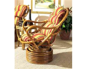 Boca Rattan Delta Swivel Rocker with Cushion