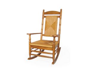 International Concepts Porch Rocker with Woven Seat and Back