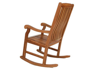 All Things Cedar Teak Rocking Chair - Fast FREE FedEx Shipping!