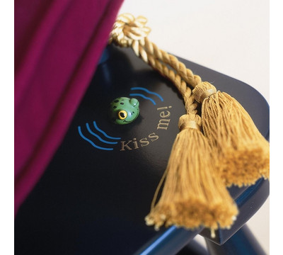 Padded Seat with Gold Tassels