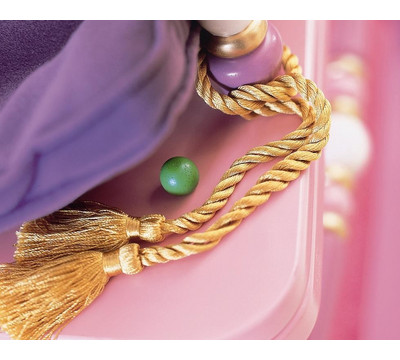 Padded Seat with Gold Tassels