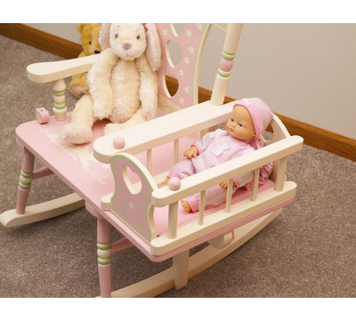 Cradle with Pink Corduroy Pad