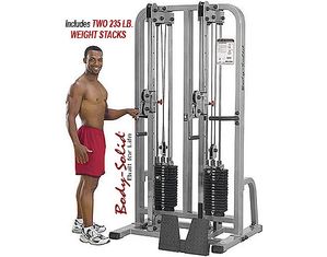 Body-Solid Pro Clubline Dual Cable Column System with Two 235 lbs Weight Stacks - FREE Inside Delivery!