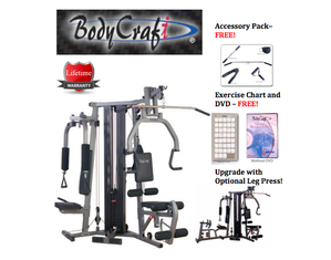 BodyCraft Galena Pro Home Gym with Accessory Pack, Exercise Chart and DVD Home Gym