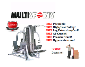 Multisports MS-5000 Home Gym - Fast FedEx Shipping