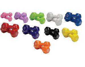 Body-Solid 10 Vinyl Dumbbell Sets 1 to 10 lbs Pairs