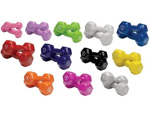 Body-Solid Vinyl Dumbbell Set 1 to 15 lbs Pairs
