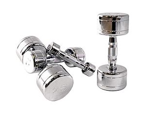 CAP Barbell 550 lb Chrome Dumbbell Set (5-50 lbs in 5 lb increments)