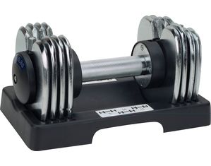 Sunny Health and Fitness 25lbs Adjustable Chrome Dumbbell