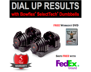 Bowflex SelectTech 1090 Dumbbell Pair - Fast FREE FedEx Shipping