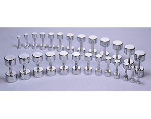 CAP Barbell Solid Chrome Dumbbell with Contour Handle