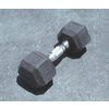 CAP Barbell Contoured Handle and Rubber Head Hex Dumbbell - Fast FREE FedEx Shipping!