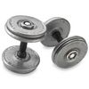 Hampton Fitness Gray Pro-Style Dumbbells with Snug-Grip Handles