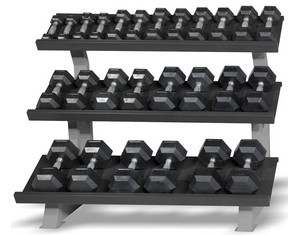Hampton Fitness 13 Pair Dura-Bell Dumbbell Stadium Club Pack