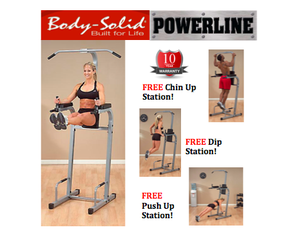 Body-Solid Powerline VKR Chin Dip Machine - Fast FREE FedEx Shipping