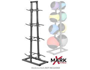 X Mark Fitness Eight Position Medicine Ball Rack