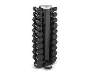 Hampton Fitness 10 Pair Two-Sided Vertical Rack