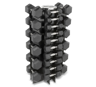 Hampton Fitness 16 Pair Four-Sided Vertical Rack - V-4-16