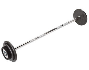 Hampton Fitness Heavy Pro Style Gray Straight Barbell - Fast FREE FedEx Shipping!