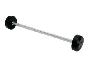 TKO Boxing 20-100 lbs Rubber Straight Bar Free Weight Accessory