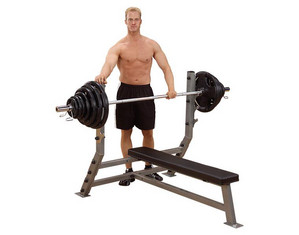 Body-Solid Pro Clubline Flat Olympic Bench - Fast FREE FedEx Shipping!