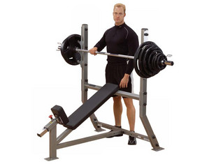 Body-Solid Pro Clubline Incline Olympic Bench - Fast FREE FedEx Shipping!