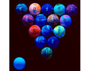 EPCO Marbleized Glo Regulation Pool/Billiard Ball Set