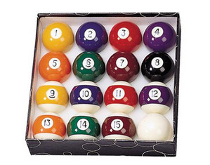 Hampton Ridge 2.25 inch Billiard Ball Set - Fast FREE FedEx Shipping!