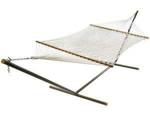 Algoma Domestic 11 Feet 2 Point Cotton Rope Hammock - Fast FREE FedEx Shipping!