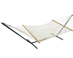 Algoma Domestic 13 Foot 2 Point Cotton Rope Hammock