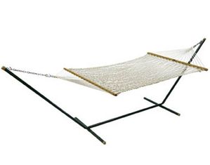 Algoma Domestic 2 Point Deluxe Cotton Rope Hammock