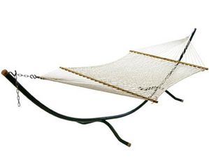 Algoma Domestic Double Size 2 Point Deluxe Cotton Rope Hammock
