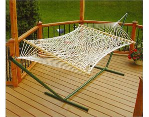 Save  on Imported 11 Feet 2 Point Cotton Rope Hammock at The Hammock Superstore