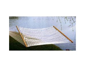 Castaway Hammocks Deluxe Polyester Taupe Rope Hammock