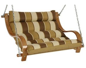 Hatteras Hammocks Adventurer Cushioned Double Swing Rio Birch Porch Swing