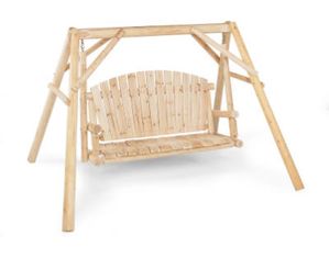 Jack-Post North Woods Log 5 Foot Swing and Frame
