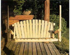 Lakeland Mills Solid Cedar Porch Swing