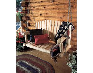 Rustic Natural Cedar Furniture Classic Porch Swing 26C