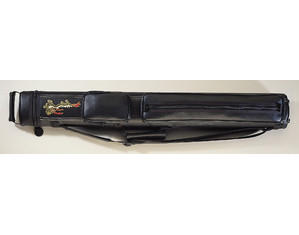 Cue & Case Pro Series 2 x 2 Black Leather with Dragon Design - Fast FREE FedEx Shipping!