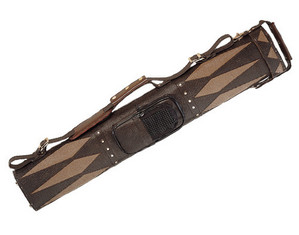 Pro Series 2 x 4 Brown and Brown Leather Pool Cue Case
