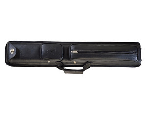 Pro Series 3 x 5 Black Leather Pool Cue Case - Fast FREE FedEx Shipping!