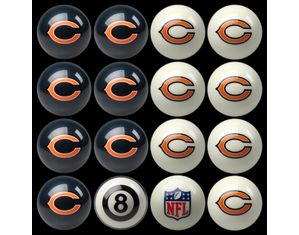 Imperial Chicago Bears Team Billiard Ball Set