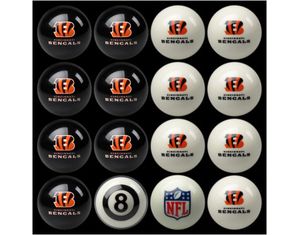 Imperial Cincinnati Bengals Team Billiard Ball Set