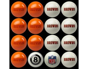 Imperial Cleveland Browns Team Billiard Ball Set